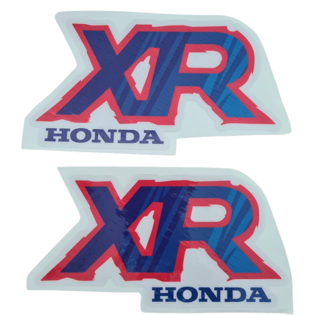 Tank Decals Graphics for Honda XR80R XR 80 1992 Blue Red Thick Gloss Laminate - Image 4