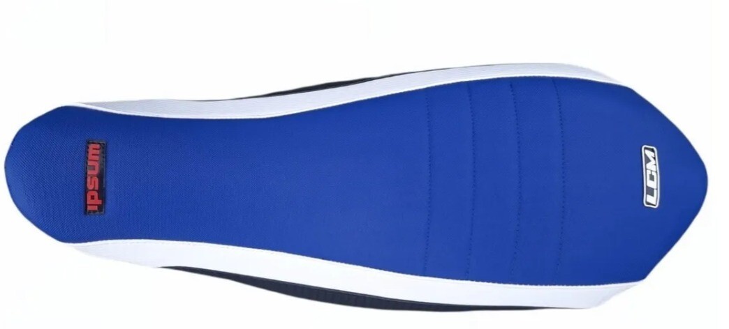 Premium Carbon Blue White Seat Cover Fits Yamaha Raptor 700 YFM700 Fast Ship - Image 2