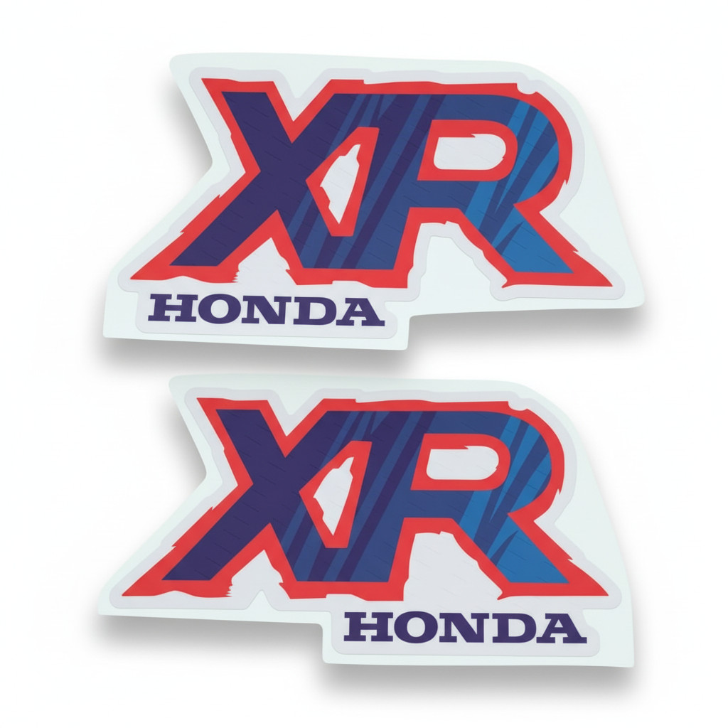 Tank Decals Graphics for Honda XR80R XR 80 1992 Blue Red Thick Gloss Laminate - Image 7