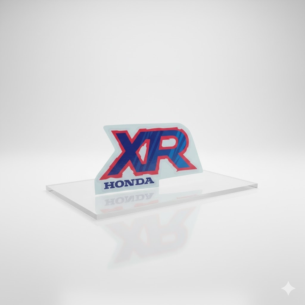 Tank Decals Graphics for Honda XR80R XR 80 1992 Blue Red Thick Gloss Laminate - Image 10