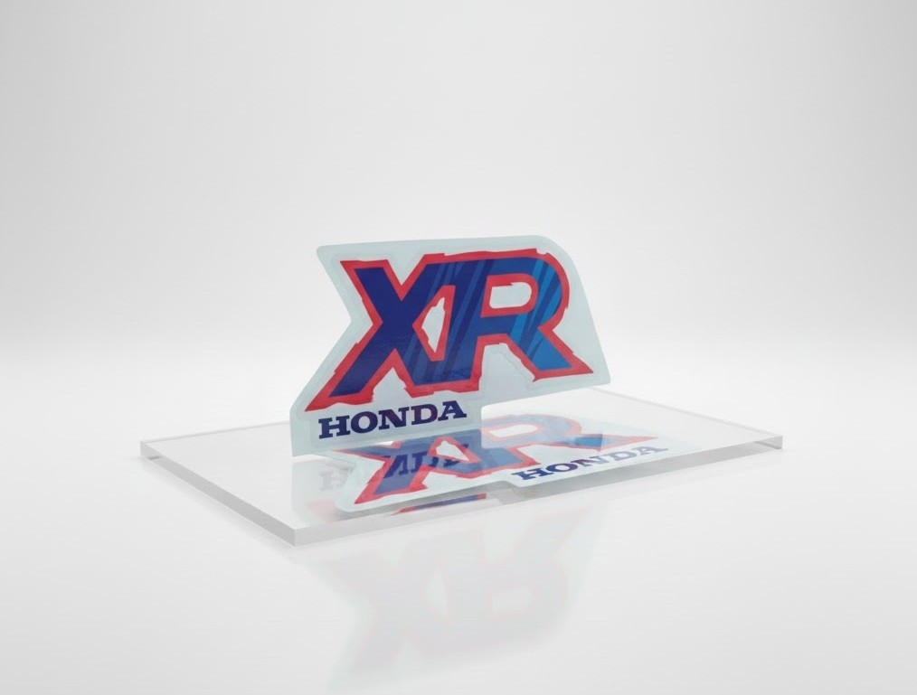 Tank Decals Graphics for Honda XR80R XR 80 1992 Blue Red Thick Gloss Laminate - Image 11