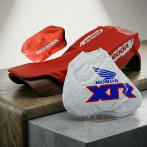 Restoration Kit for Honda XR 600 1991 Seat Cover Tank Cover Tool Bag XR600 Orang