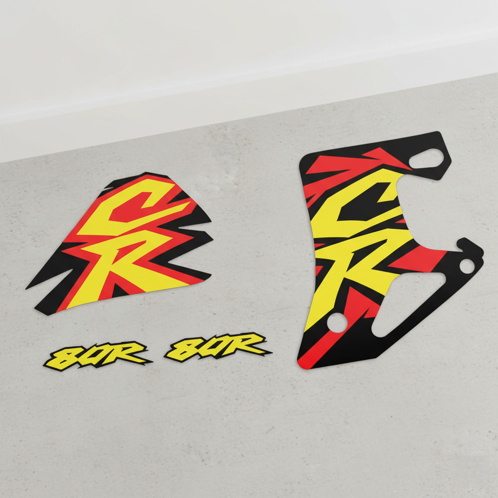Tank Decals, graphics for Honda CR80R Cr 80 cr80 thick 1996 glossy laminate,