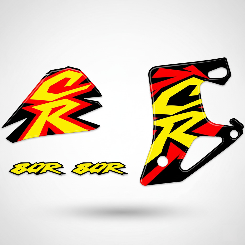Tank Decals, graphics for Honda CR80R Cr 80 cr80 thick 1996 glossy laminate, - Image 2