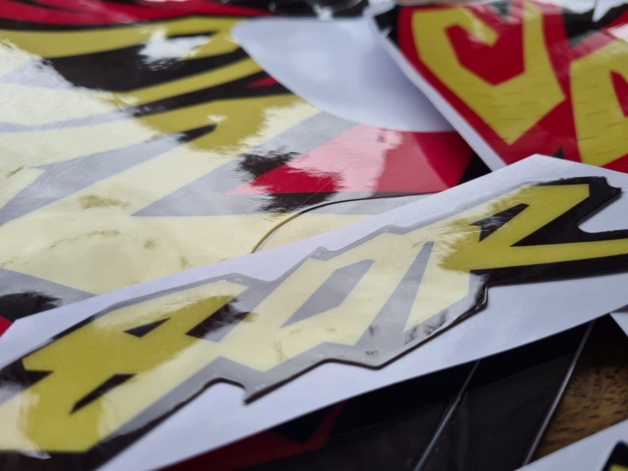 Tank Decals, graphics for Honda CR80R Cr 80 cr80 thick 1996 glossy laminate, - Image 3