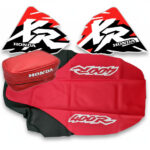 Seat Cover + Tank Graphics + Rear Fender Bag for XR400R XR 400 1997 â Glossy