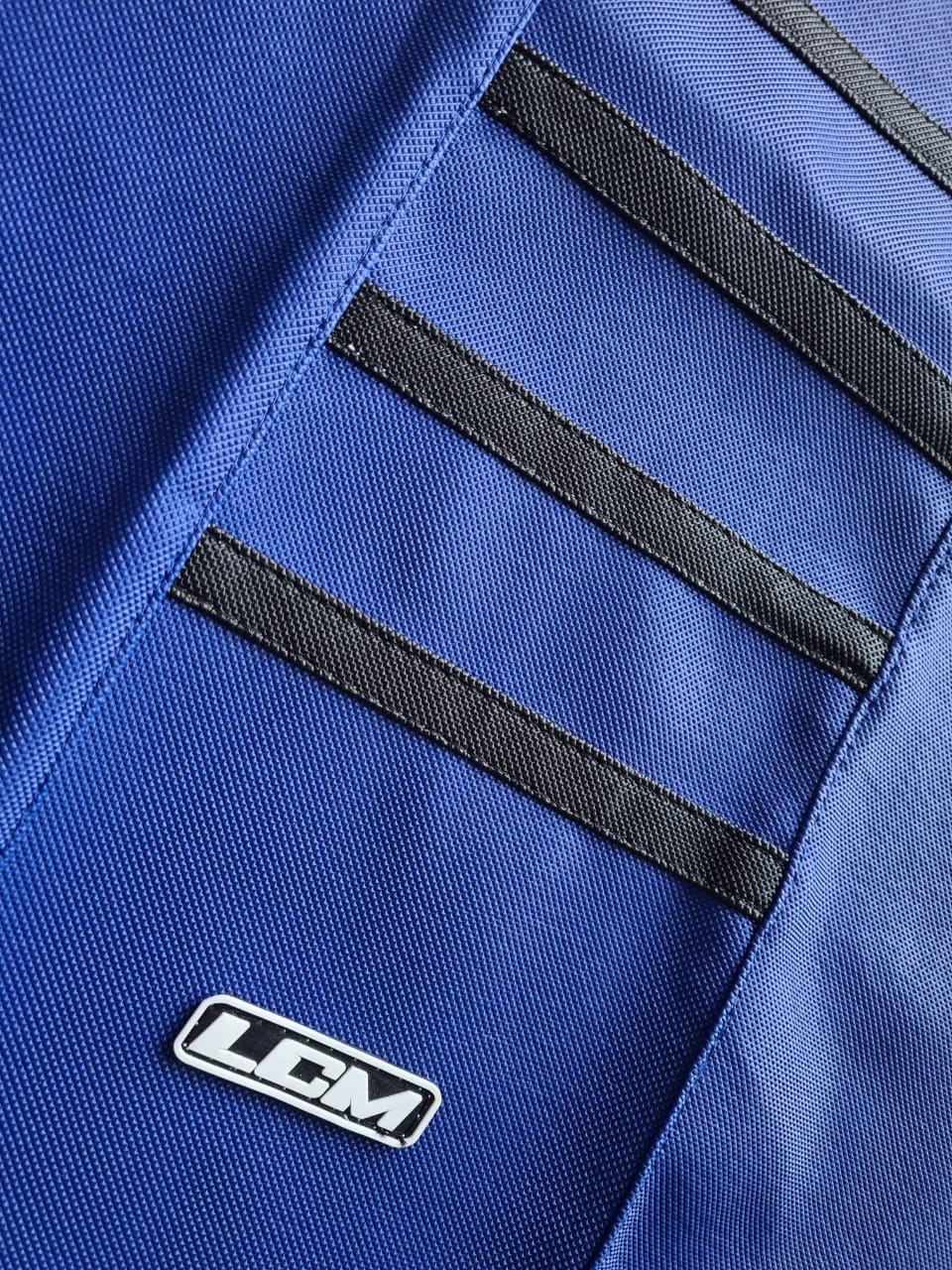 Seat Cover for Honda XR600 XR 600 Blue Ultragrip with Black Stripes DHL Ship - Image 2