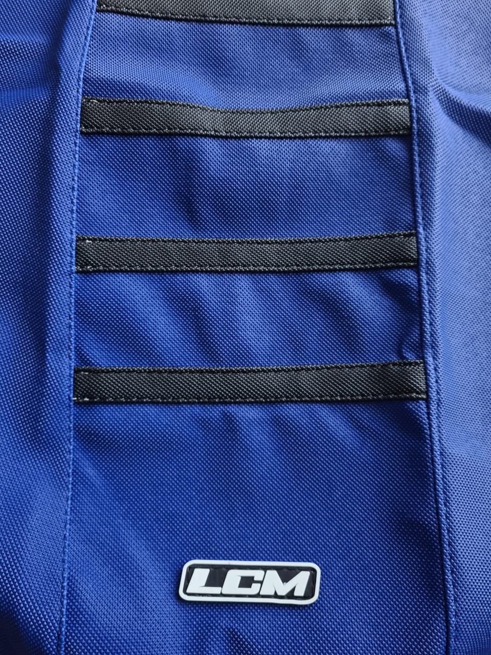 Seat Cover for Honda XR600 XR 600 Blue Ultragrip with Black Stripes DHL Ship - Image 5