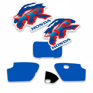 Complete Graphics Kit â for XR250R 1993 â Blue/Red â Tank, Side Panels Headlamp