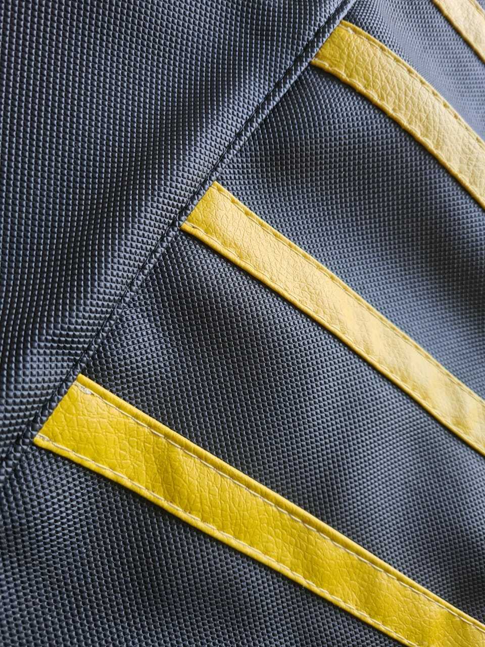 Black Yellow UltraGripp Seat Cover Fits Suzuki DR250, DR250R, DR250S - Anti-Slip - Image 3