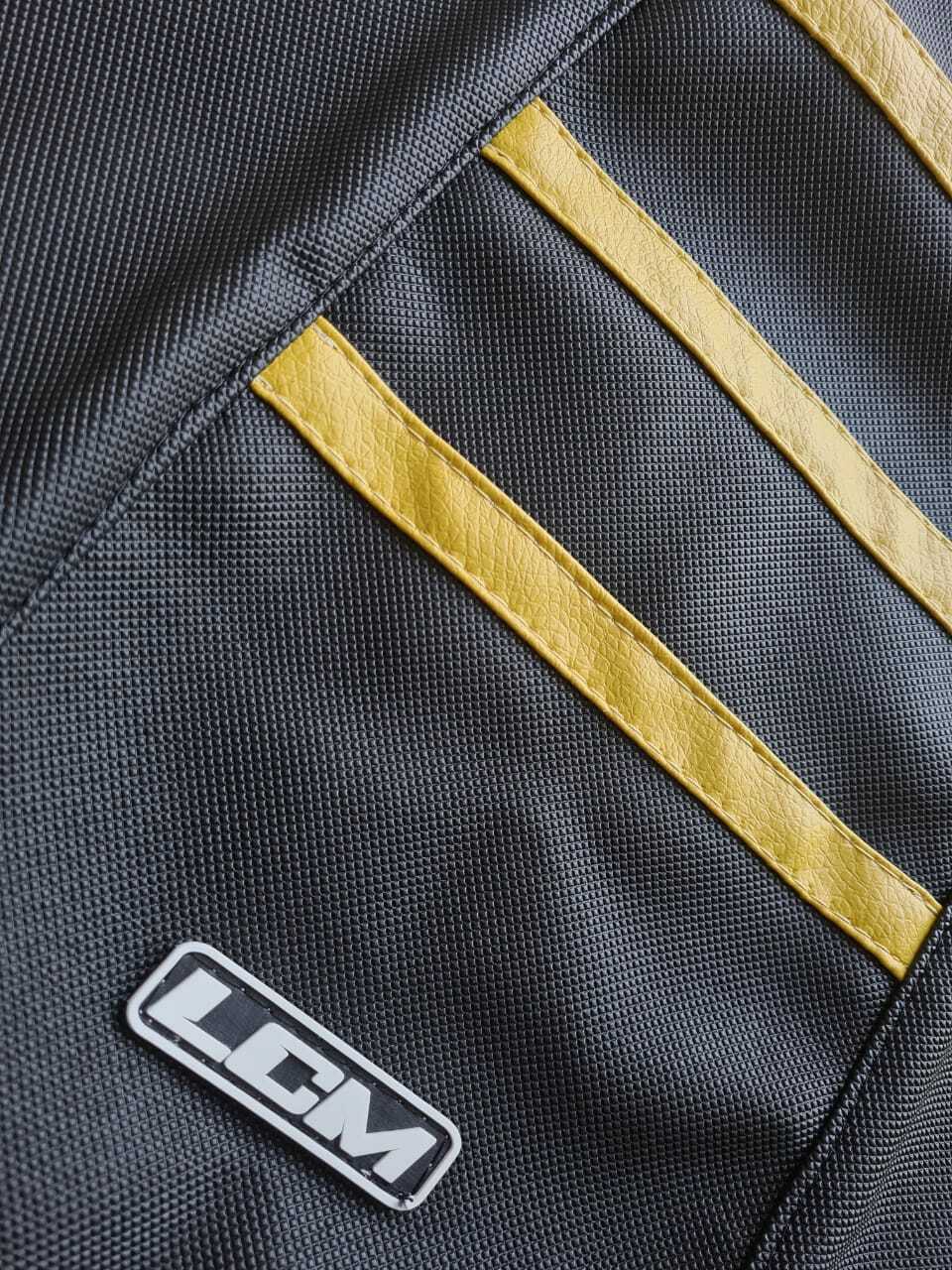 Black Yellow UltraGripp Seat Cover Fits Suzuki DR250, DR250R, DR250S - Anti-Slip - Image 4