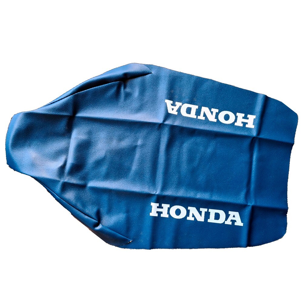 Blue Synthetic Leather Seat Cover + Tank Graphics for Honda XR600R xr 600 1988 - Image 5