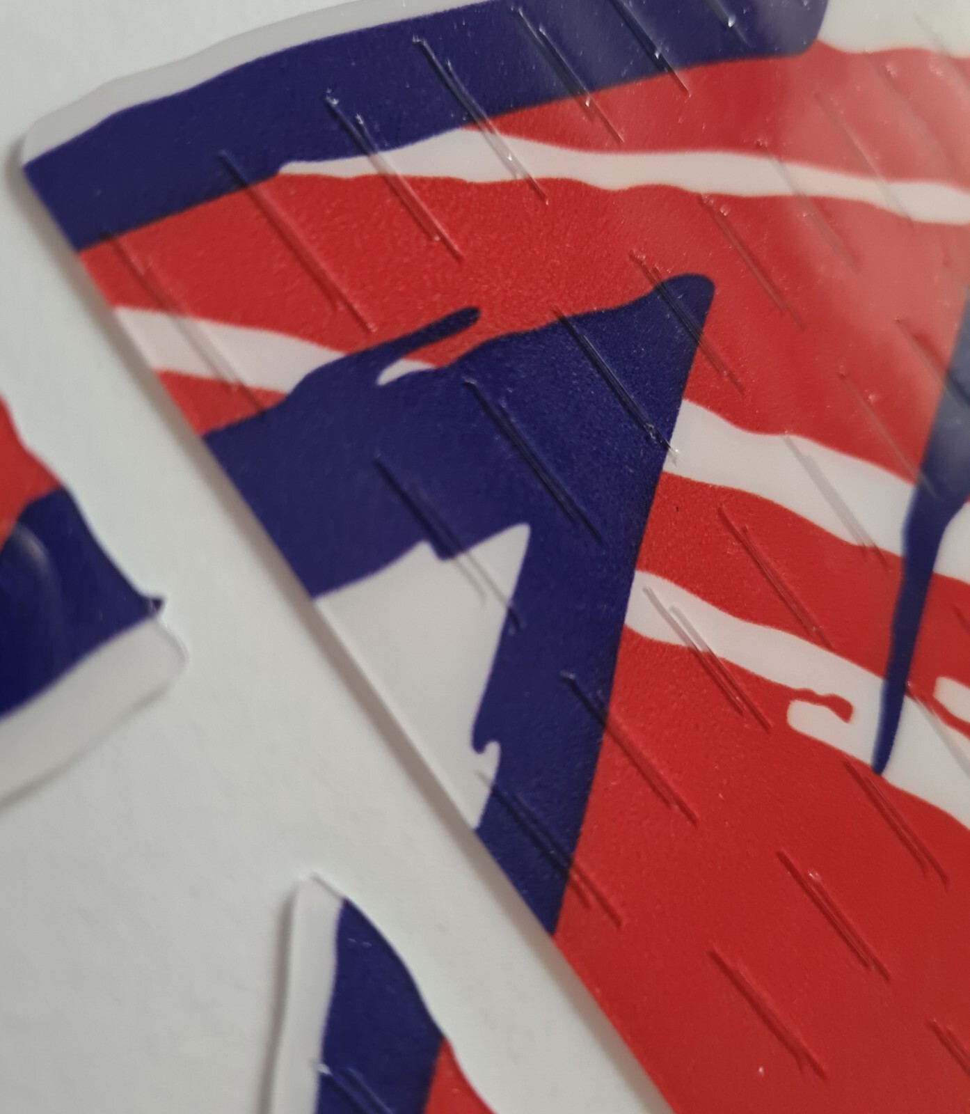 Honda XR100R XR100 1995 Tank Decals Graphics Kit Red Blue Gloss Thick Laminate - Image 6