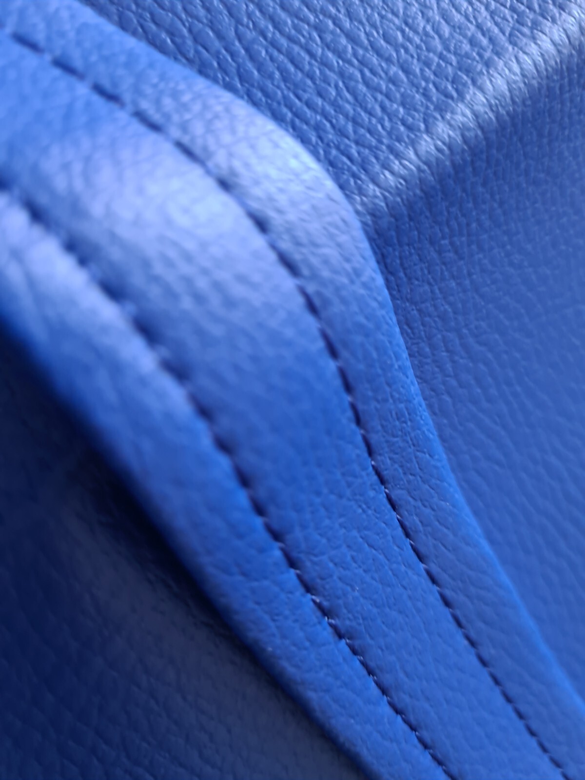 Seat Cover for Suzuki DR350 DR 350 Blue Synthetic Leather - Image 2