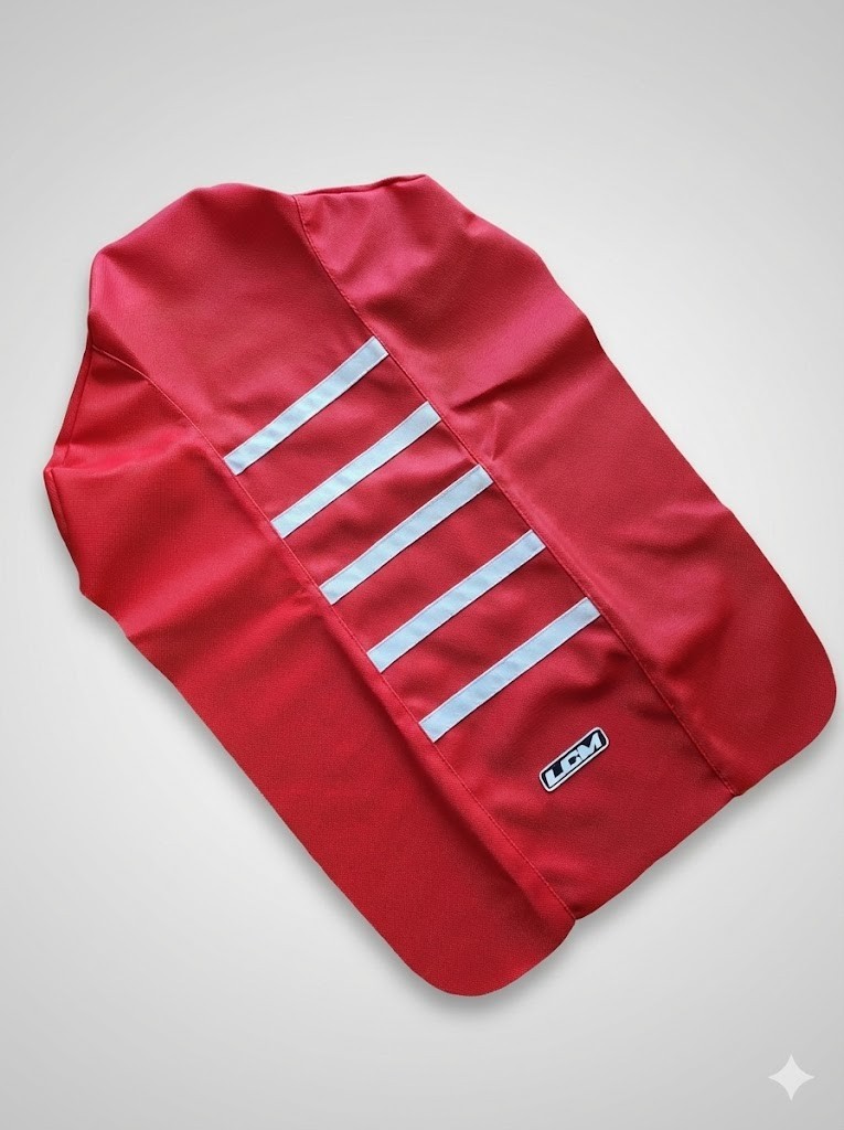 Ultragrip Seat Cover FOR Honda XR600R XR 600 XR600 1985-1987 Red White Grip - Image 2