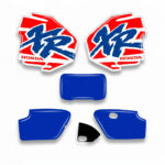 Decals Graphics Kit Side Covers + Headlamp Honda XR250R XR 250 1994 Blue Orange