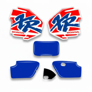 Decals Graphics Kit Side Covers + Headlamp Honda XR250R XR 250 1994 Blue Orange
