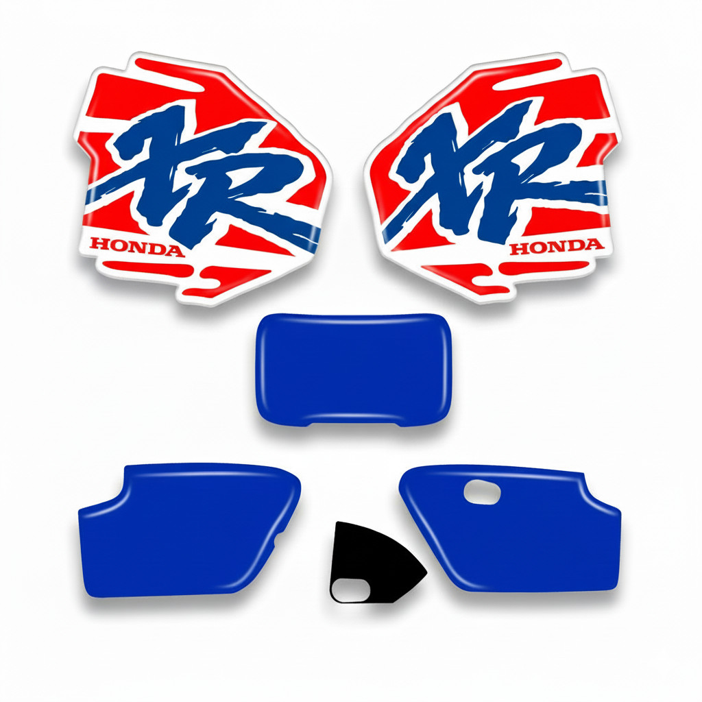 Decals Graphics Kit Side Covers + Headlamp Honda XR250R XR 250 1994 Blue Orange