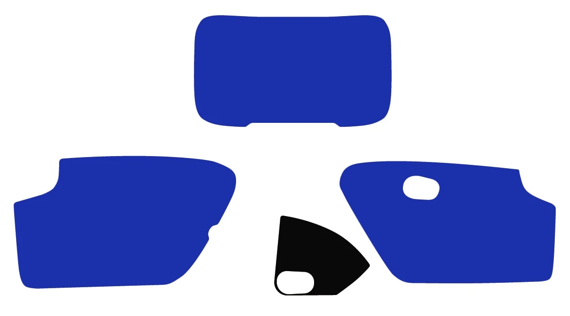 Decals Graphics Kit Side Covers + Headlamp Honda XR250R XR 250 1994 Blue Orange - Image 5