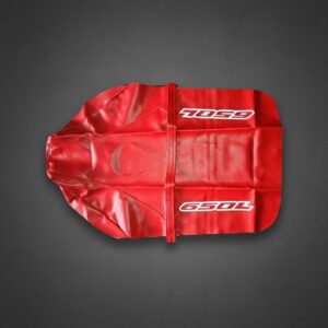 Seat Cover FOR Honda XR650L XR650L 2000 Red Synthetic Leather Design
