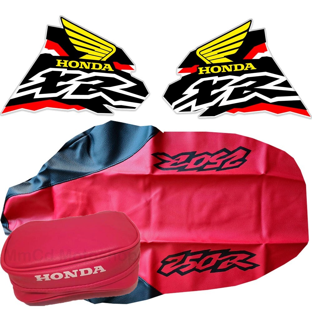 Tank Decals + Seat Cover + Tool Bag for Honda XR250R XR250 XR 250 1998 | DHL - Image 2