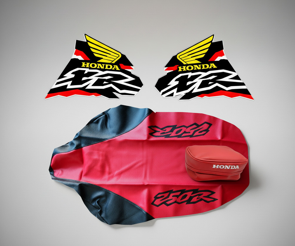Tank Decals + Seat Cover + Tool Bag for Honda XR250R XR250 XR 250 1998 | DHL - Image 12
