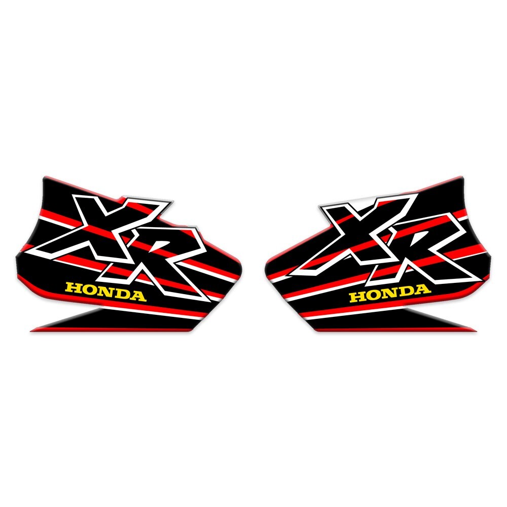 ï¸ Tank Decals Graphics for Honda XR 600 xr600r 99 RED Black glossy fast ship