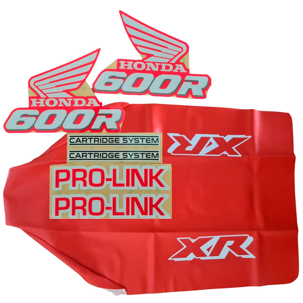 Seat cover and Tank Decals Graphics for Honda XR600R xr600 XR 600 1989