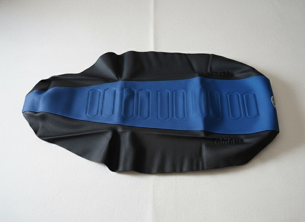 Ultra Grip Seat Cover for Yamaha Raptor 350 YFM350 All Years Blue Black ATV - Image 6