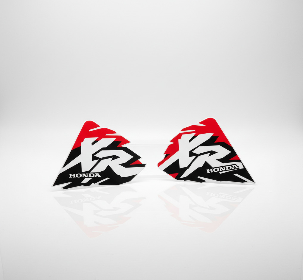 Tank Decals Graphics for Honda XR100R XR 100 1997 Red Black Thick Gloss Laminate