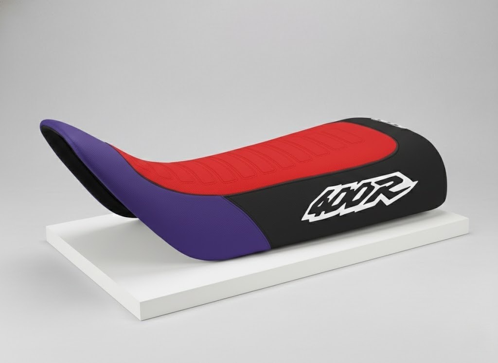 Seat Cover for Honda XR400R XR 400 1996-04 Purple Red Black Ultra Grip AntiSlip - Image 11