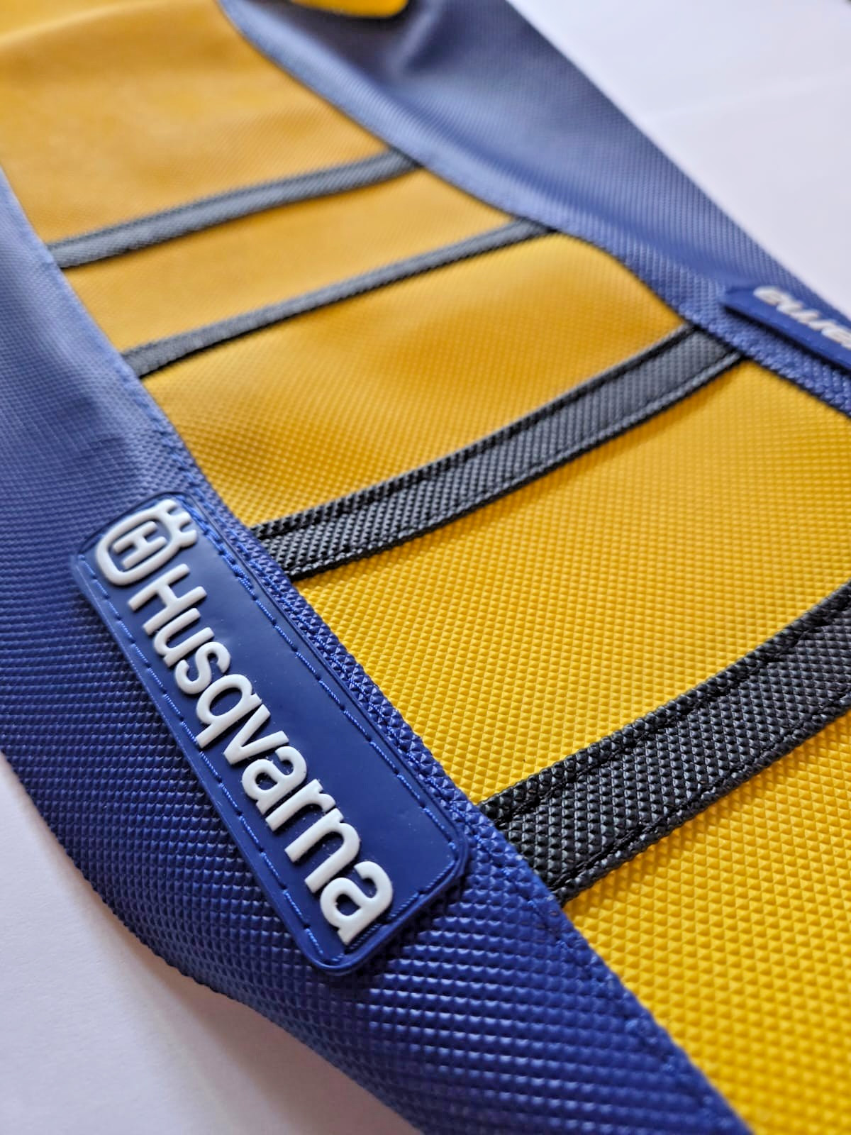 Seat Cover Yellow/Blue for Husqvarna TC FC 2016-2018 TE FE 2017-19 - Image 4