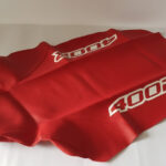 Seat Cover FOR Honda XR400 xr 400 1996â2004 Red Synthetic Leather White 400R