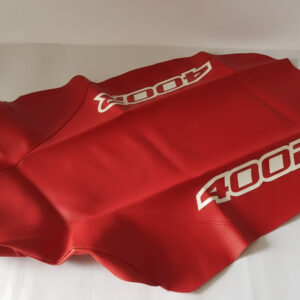 Seat Cover FOR Honda XR400 xr 400 1996â2004 Red Synthetic Leather White 400R