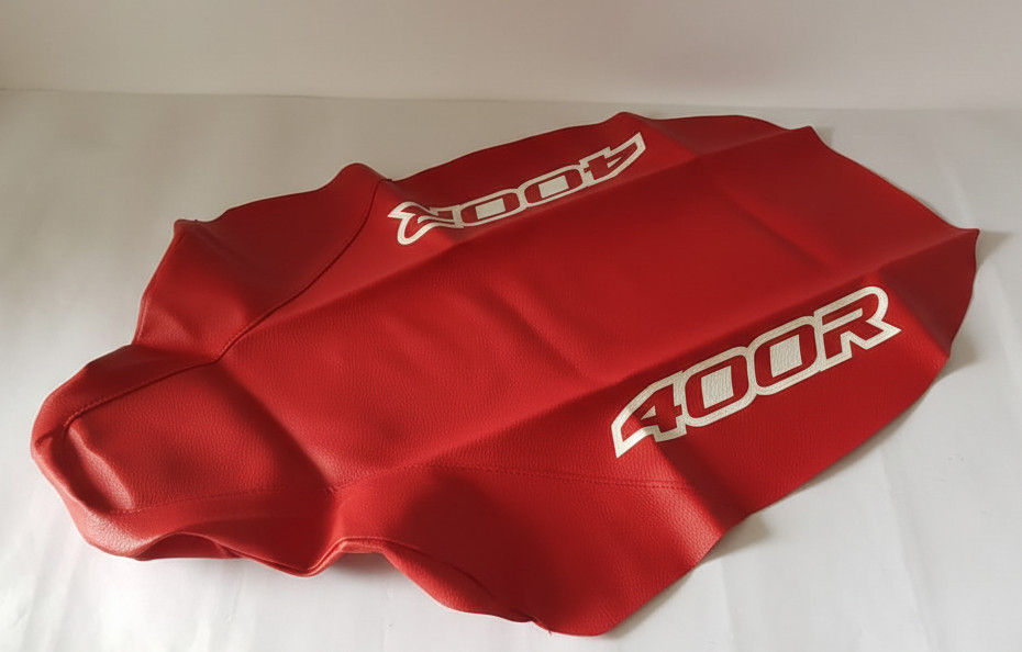 Seat Cover FOR Honda XR400 xr 400 1996â2004 Red Synthetic Leather White 400R
