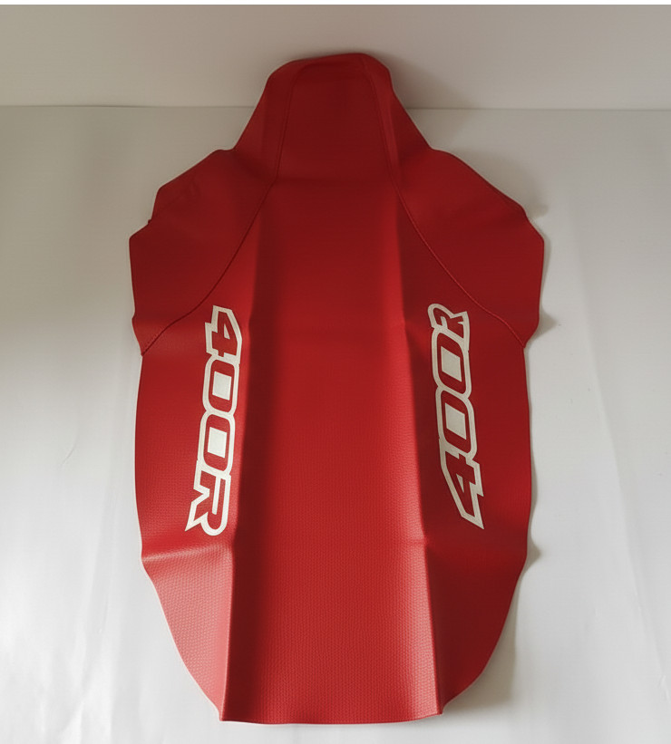 Seat Cover FOR Honda XR400 xr 400 1996â2004 Red Synthetic Leather White 400R - Image 6