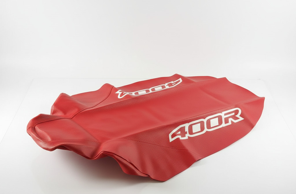 Seat Cover FOR Honda XR400 xr 400 1996â2004 Red Synthetic Leather White 400R - Image 7