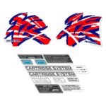 Kit Tank decals Graphics caution warning label for Honda XR600R XR 600 XR60O 95