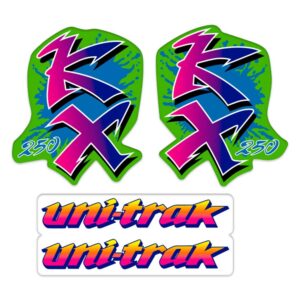 Decals Graphics FOR Kawasaki KX250 KX 250 Green Thick Glossy Laminate