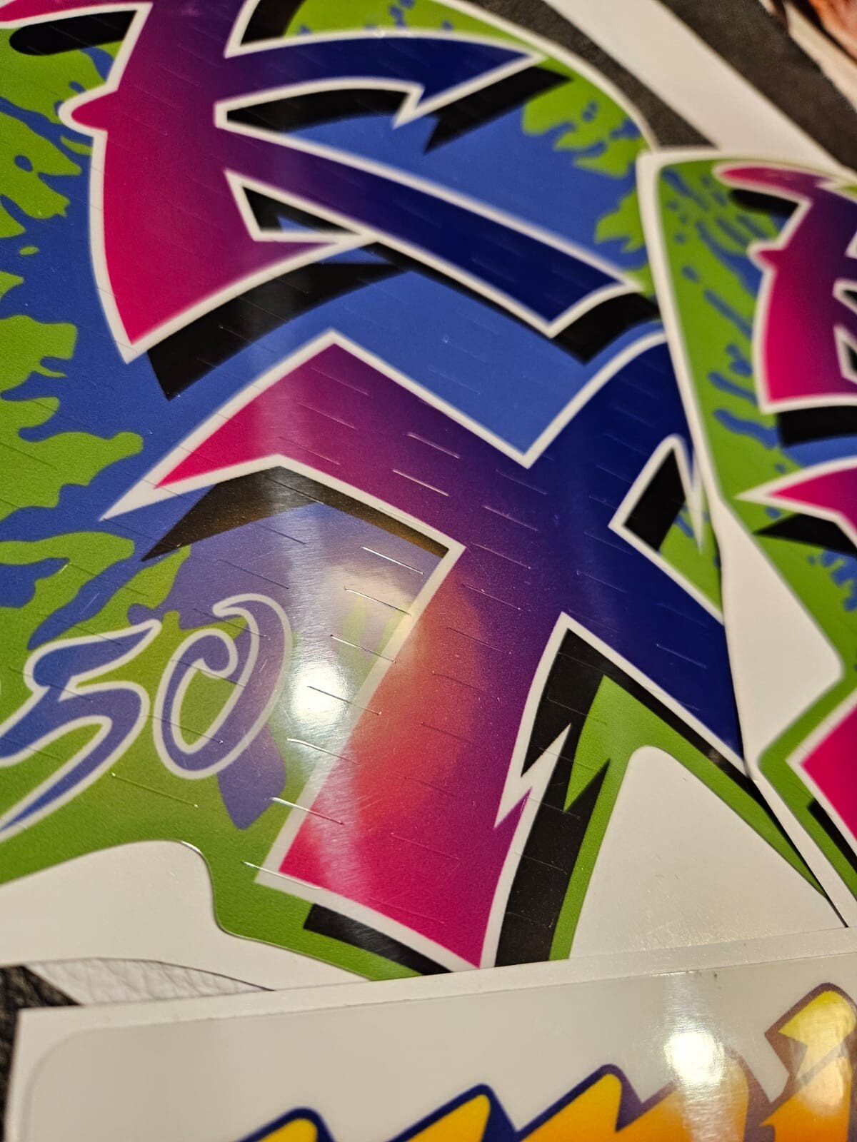 Decals Graphics FOR Kawasaki KX250 KX 250 Green Thick Glossy Laminate - Image 3