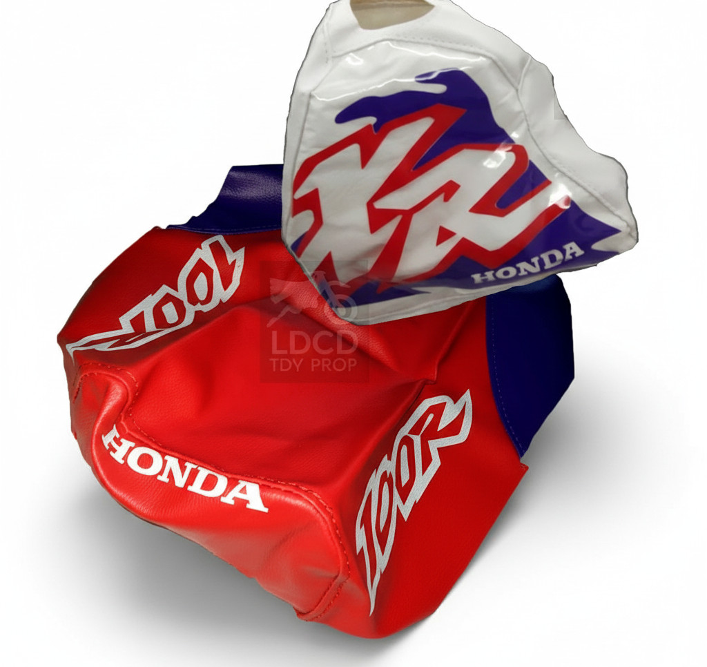 Seat Cover + Tank Cover â Red & Purple | For Honda XR100R XR 100R â 1996 Design