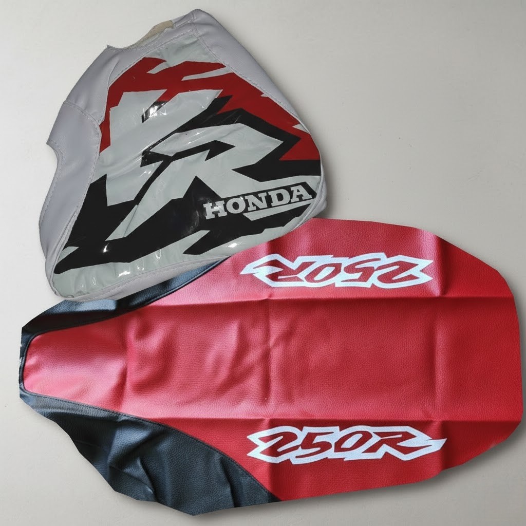 Seat Cover & Tank cover Kit Compatible With XR250R xr250 1997 â XR 250 Red Black - Image 3