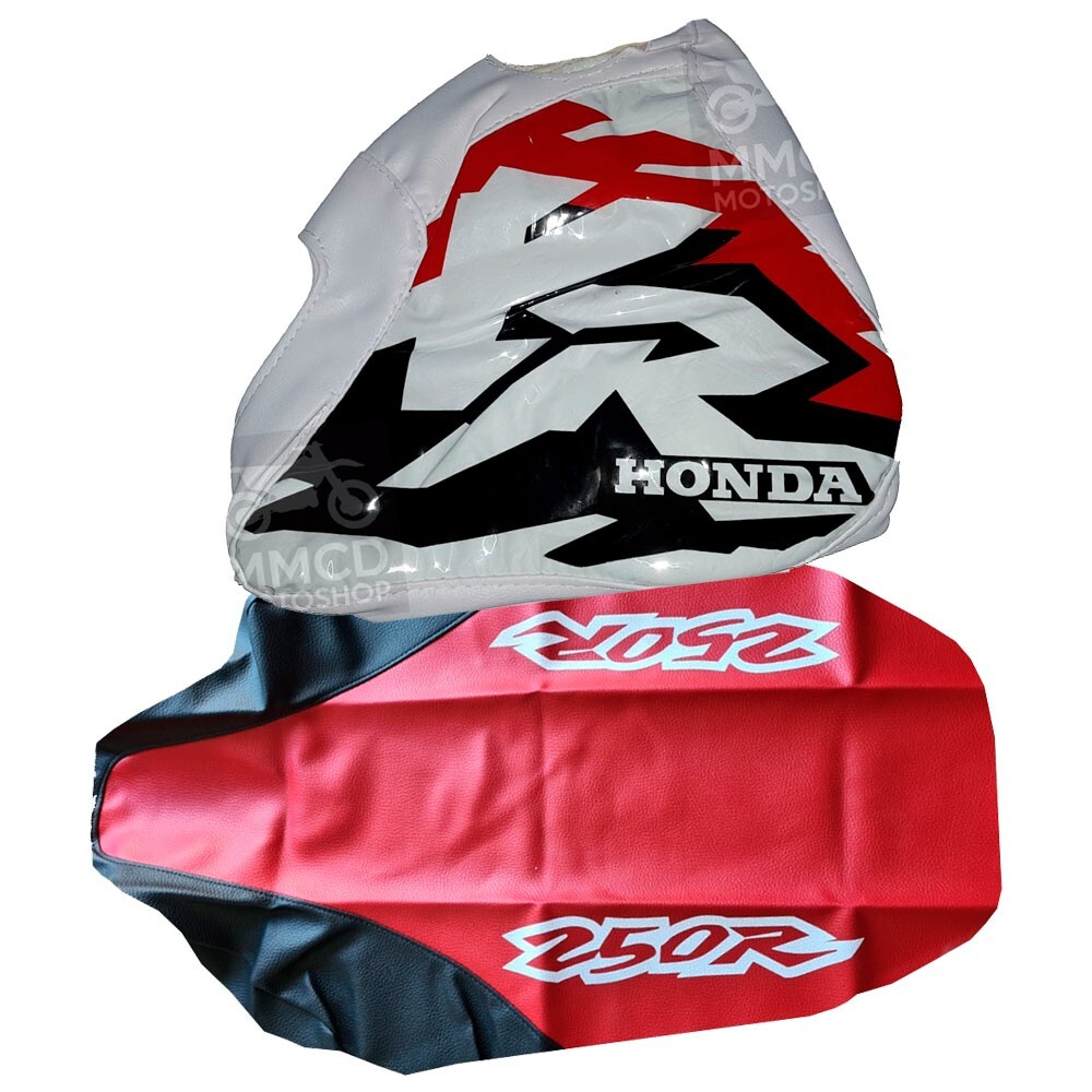 Seat Cover & Tank cover Kit Compatible With XR250R xr250 1997 â XR 250 Red Black - Image 6