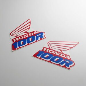 Tank Decals Graphics FOR Honda XR100R XR100 1990 Blue Red Thick Gloss Laminate