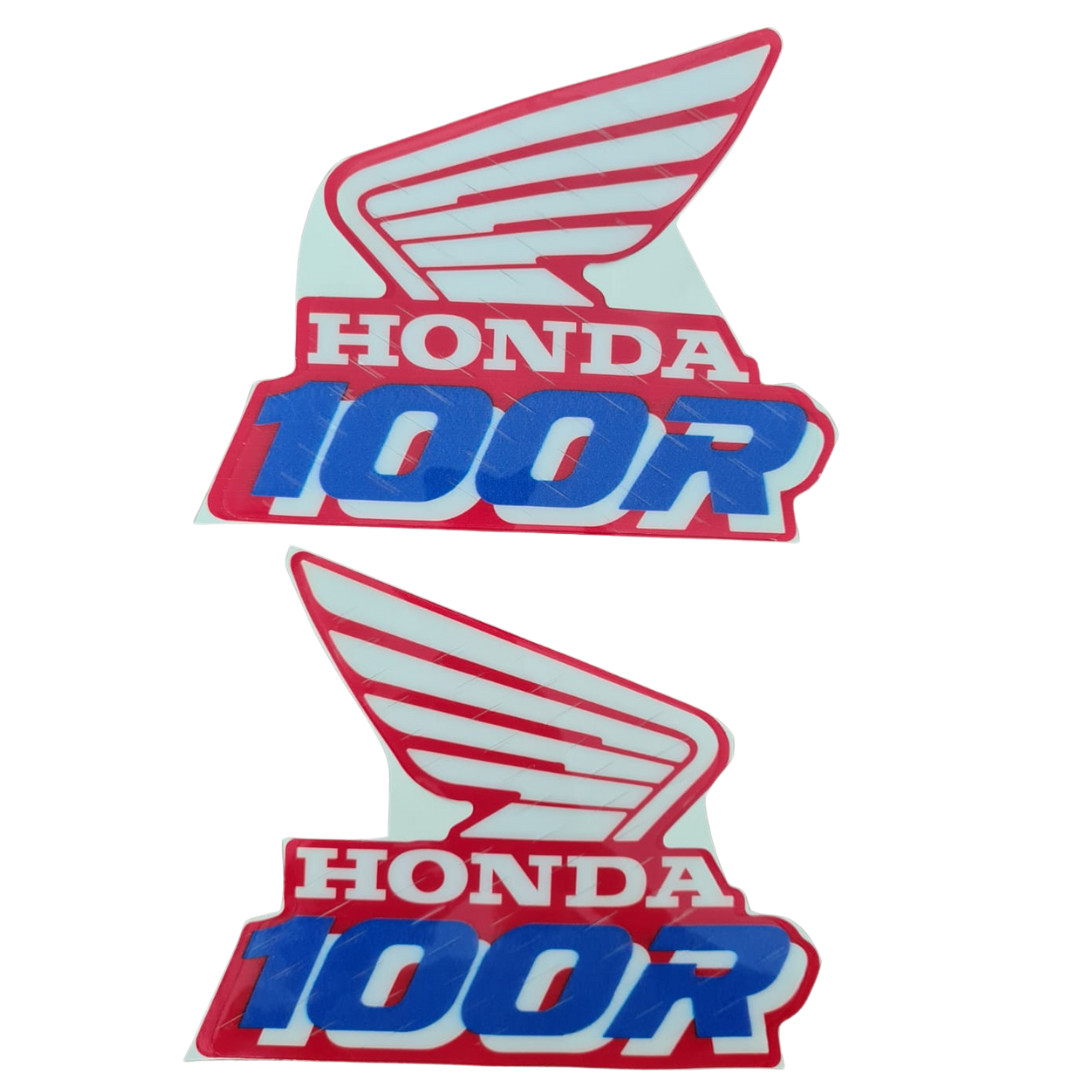 Tank Decals Graphics FOR Honda XR100R XR100 1990 Blue Red Thick Gloss Laminate - Image 4