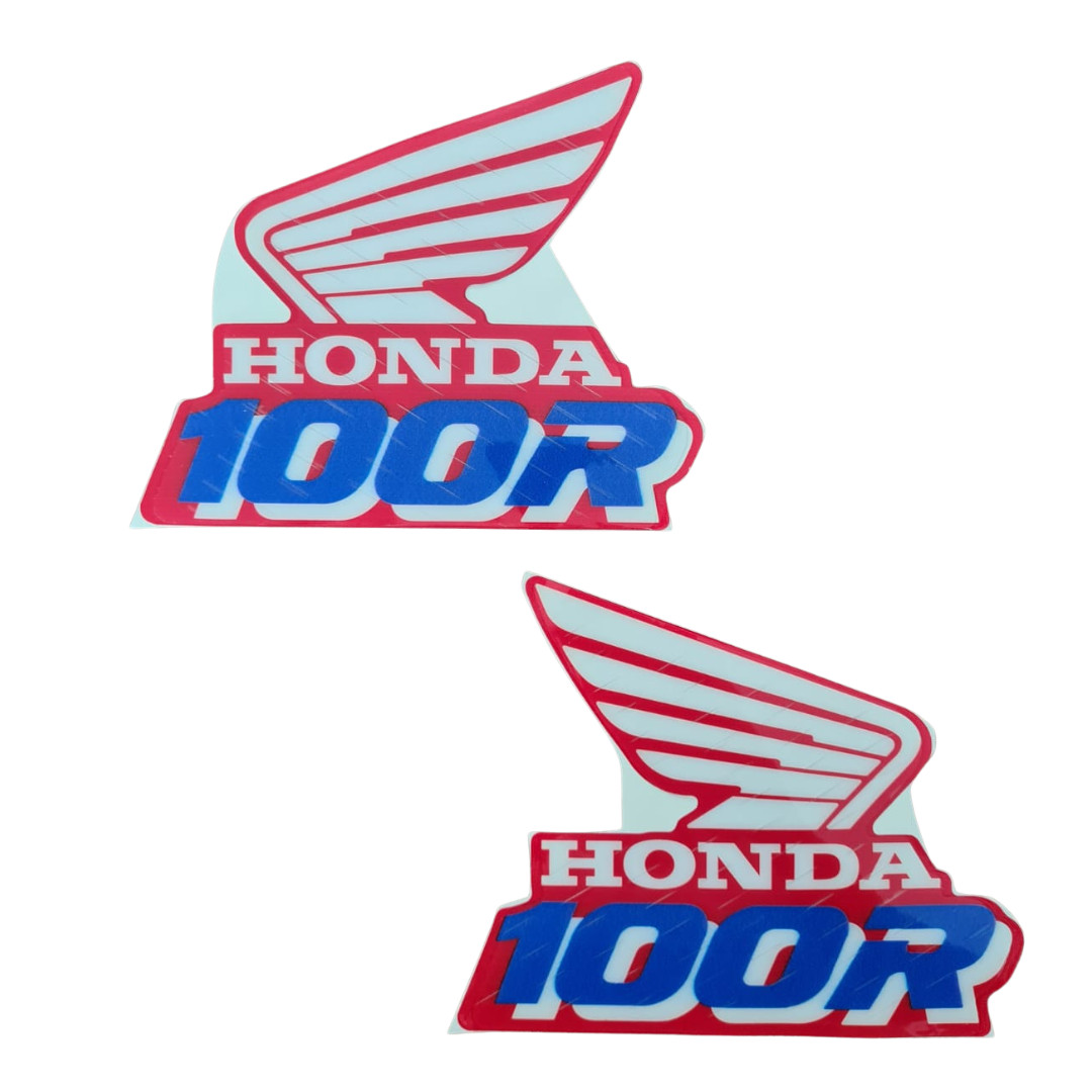 Tank Decals Graphics FOR Honda XR100R XR100 1990 Blue Red Thick Gloss Laminate - Image 5