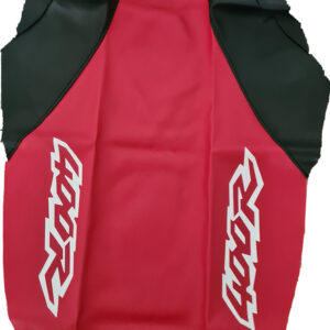 Seat cover for honda xr 400R XR400 XR400 synthetic leather red white black 97