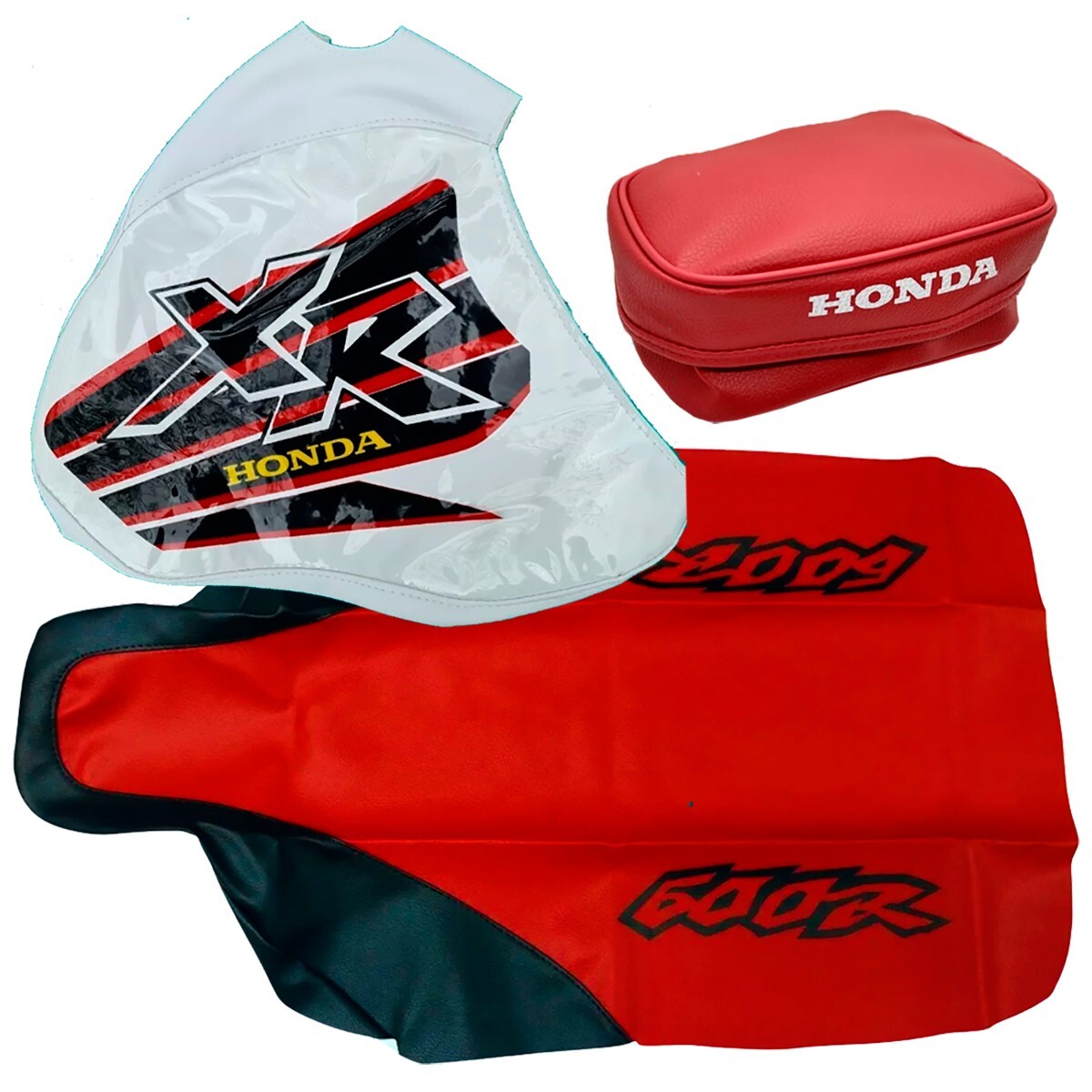 Restoration Kit for Honda XR600R 1999 Seat Cover Tank Cover Tool Bag Red XR600 - Image 2