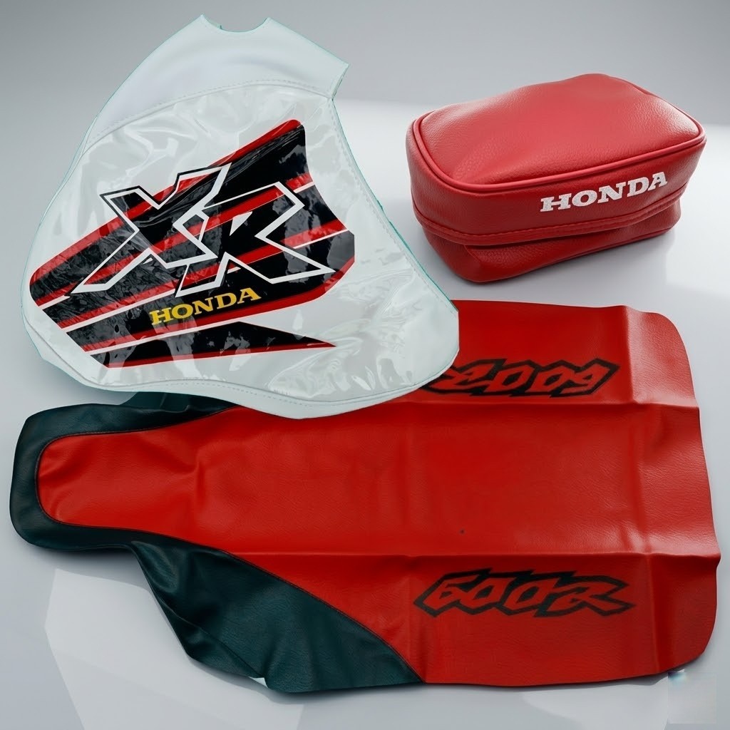 Restoration Kit for Honda XR600R 1999 Seat Cover Tank Cover Tool Bag Red XR600 - Image 6