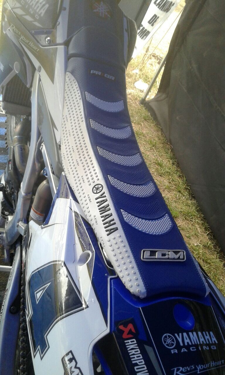 Seat Cover for YZ250F YZ450F 2014â2017 â Ultragrip Blue/White â DHL - Image 9